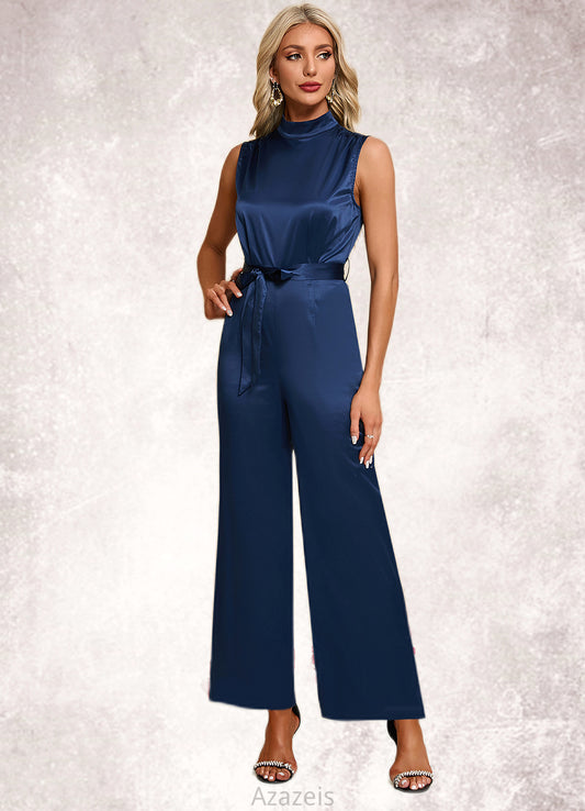 Willow High Neck Elegant Jumpsuit/Pantsuit Satin Maxi Dresses DFP0022324