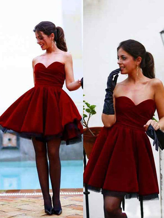 2024 Ball Homecoming Dresses Cameron Gown Sweetheart Sleeveless Ruched Pleated Cut Short/Mini