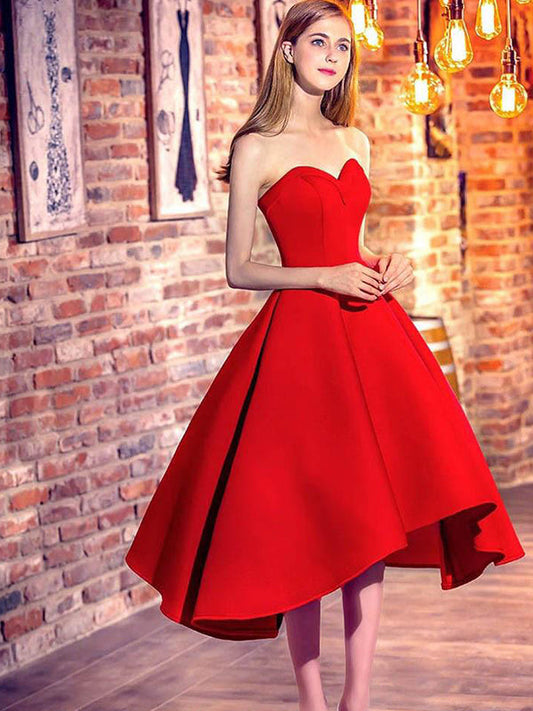 2024 Lace Homecoming Dresses Bailee Ball Gown Sweetheart Sleeveless Up Tea-Length