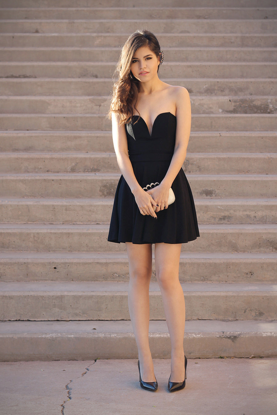 Strapless Sweetheart Homecoming Dresses A Line Satin Sara Black Sweetheart Backless Pleated Short