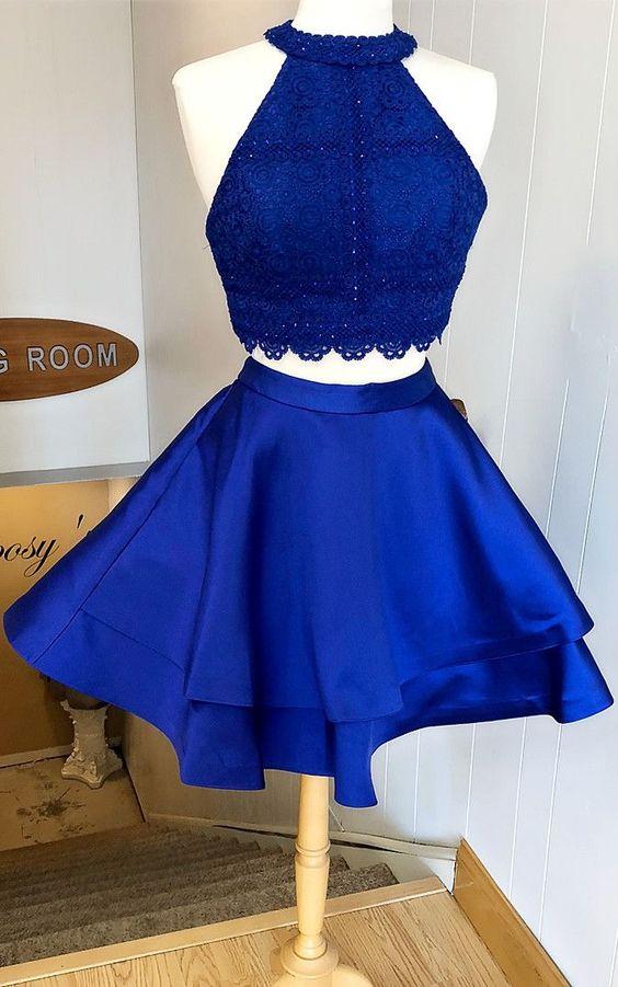 Homecoming Dresses Royal Blue Eden Two Piece CD22148