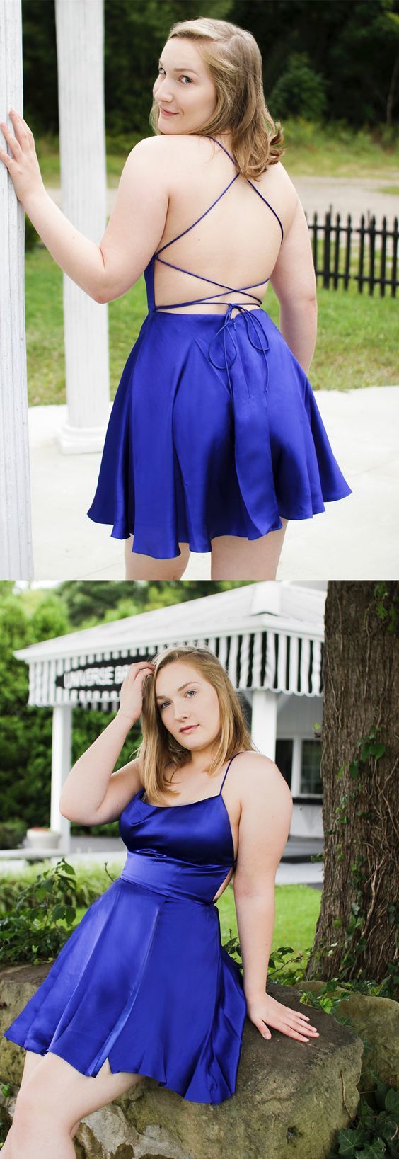 Plus Size Moriah Homecoming Dresses Royal Blue For Teen Cheap Hoco Dress CD2934