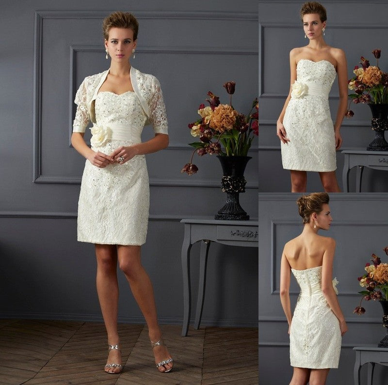 Sheath/Column Sweetheart Sleeveless Beading Short Taffeta Mother of the Bride Dresses DFP0007423