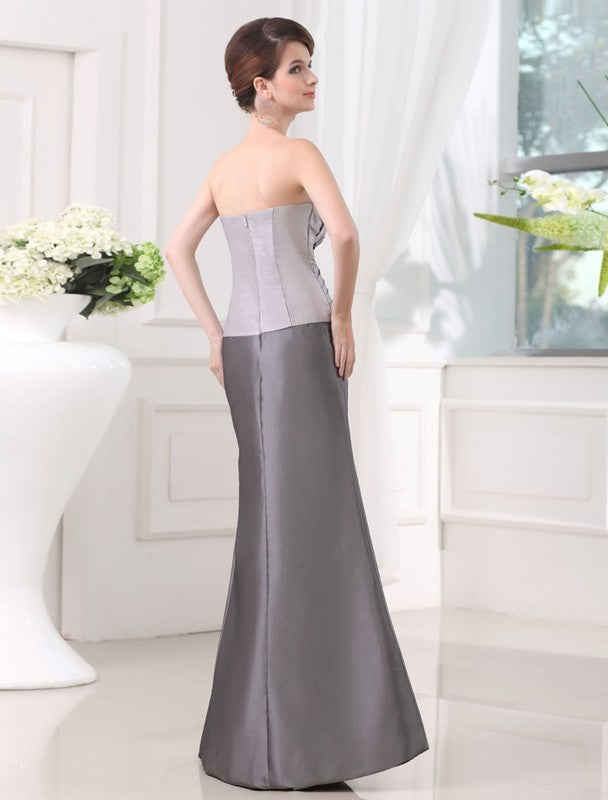 Beading Strapless Sleeveless Taffeta Long Applique Mother of the Bride Dresses DFP0007440