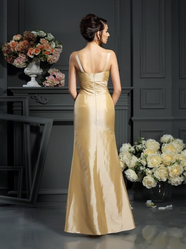 Sheath/Column Straps Bowknot Sleeveless Long Taffeta Mother of the Bride Dresses DFP0007334