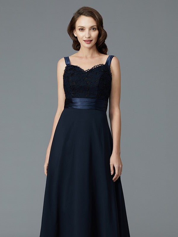 A-Line/Princess Sweetheart Sleeveless Chiffon Ankle-Length Mother of the Bride Dresses DFP0007236